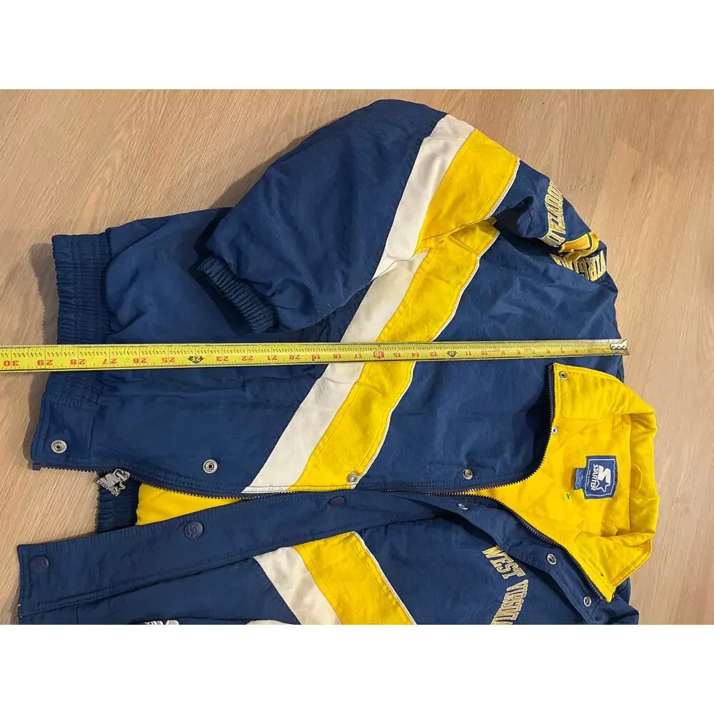 West Virginia Mountaineers Starter‎ Jacket XL zip up  Vintage - Picture 4 of 6